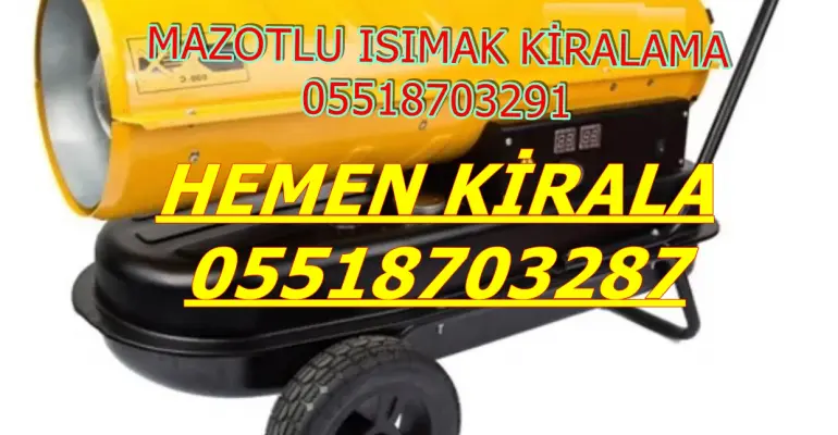NEM KURUTMA CİHAZI KİRALAMA